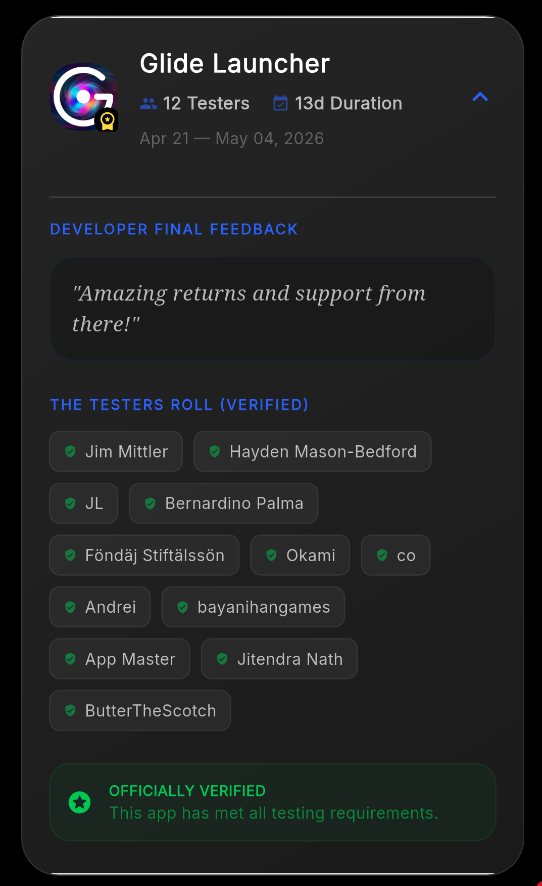 Activity Score Ledger
